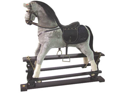 Gray Plush Rocking Horse Factory ,productor ,Manufacturer ,Supplier