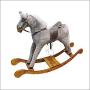 Large Gray Plush Rocking Horse Factory ,productor ,Manufacturer ,Supplier